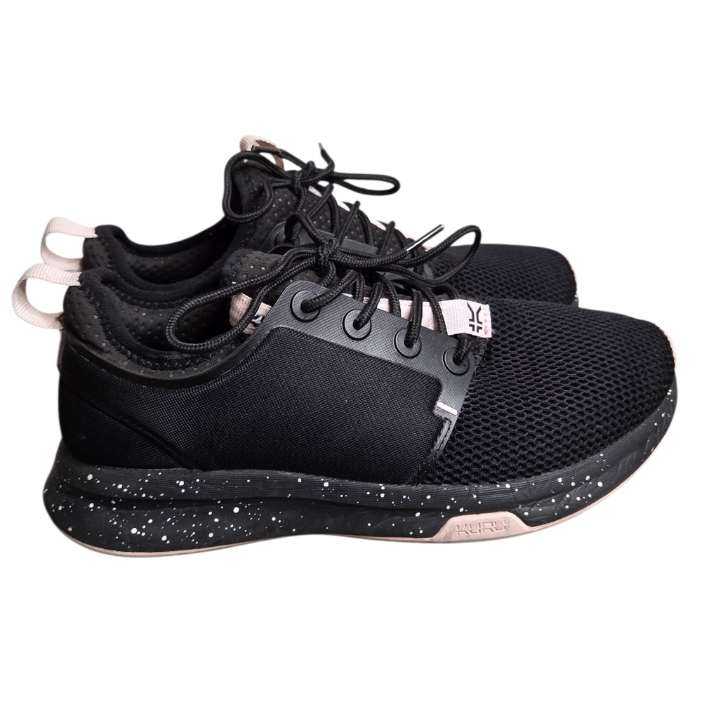 Kuru Atom Sneakers in Jet Black Misty Lilac Workout Walking Women's Size 7.5 - Picture 3 of 10